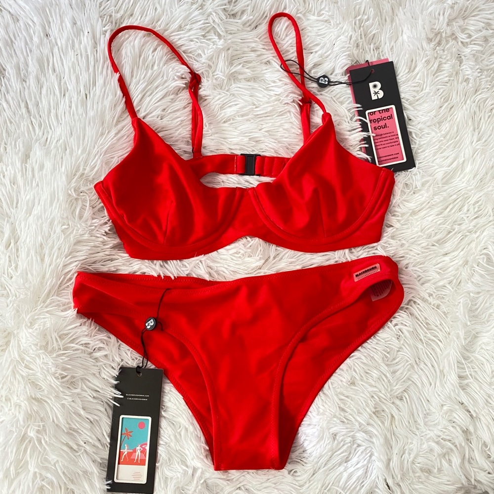 Blackbough swim Willow Top & Moderate bottoms RED